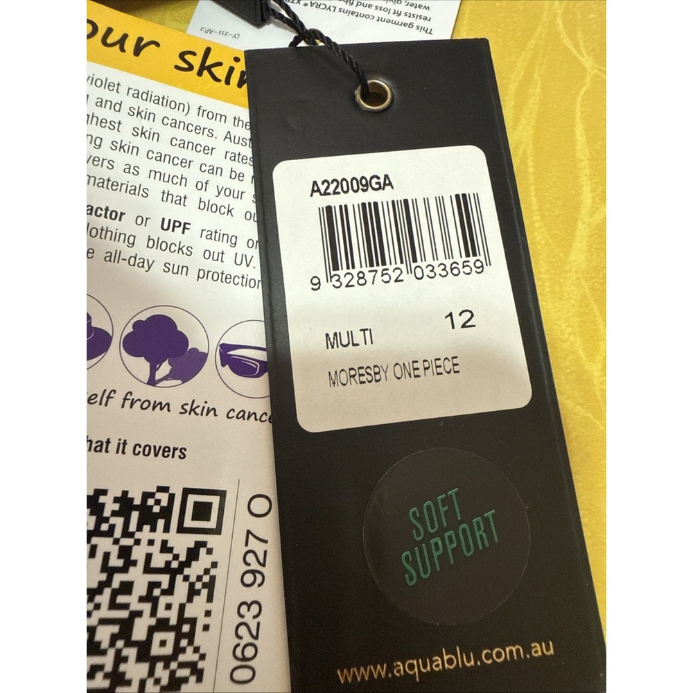 Women's Aqua Blu Australia Moresby One Piece Long sleeve Swimsuit - Picture 12 of 12